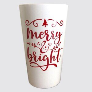 DesignPac Cera_mic Tumbler Merry And Bright Without Lid